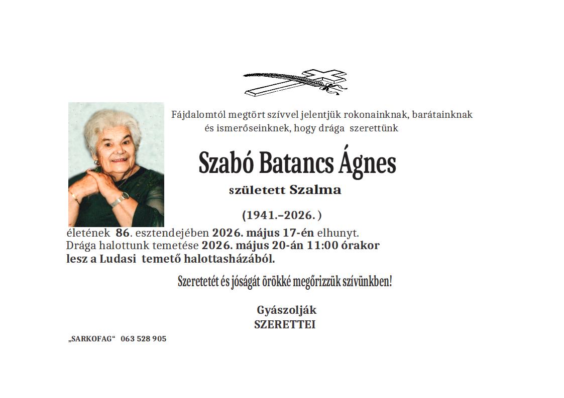 Agneš Sabo Batanč