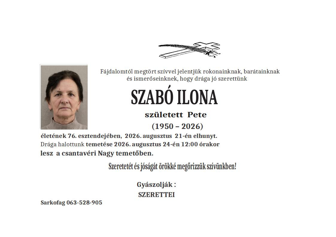 Ilona Sabo