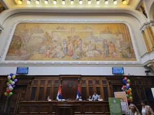 Subotički učenici u Domu Narodne skupštine Republike Srbije