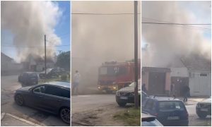 VELIKI POŽAR IZBIO JE U PLITVIČKOJ ULICI. Gorela je kuća, vatrogasci su bili na terenu!