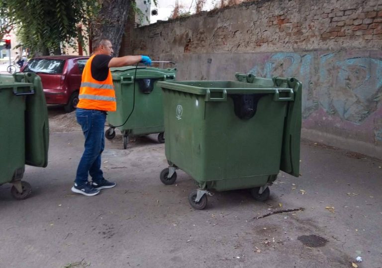 Da li ste znali da se u Subotici vrši dezinfekcija kontejnera na licu mesta?