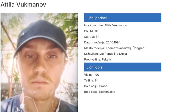 Atila krenuo ka Subotici i nestao