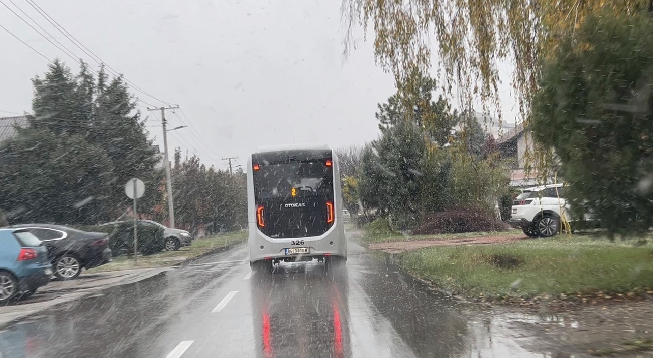 Sneg u Subotici 22.11.2025. godine. VIDEO