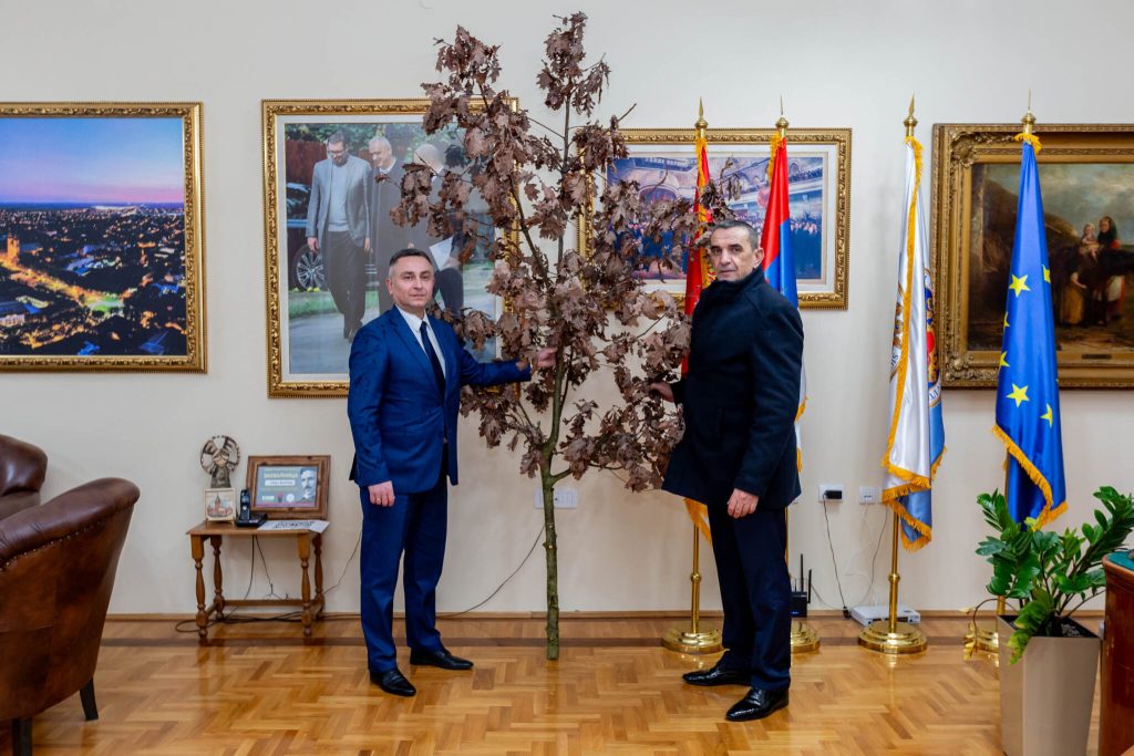 Nastavljena tradicija, badnjak unet u Gradsku kuću – večeras paljenje badnjaka na gradskom trgu