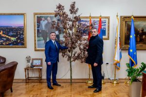 Nastavljena tradicija, badnjak unet u Gradsku kuću – večeras paljenje badnjaka na gradskom trgu