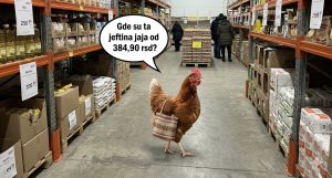 SUBOTICA: 30 kokošijih jaja (M) za 384,90 dinara