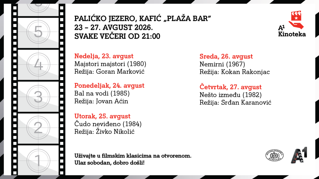 BESPLATNO: PET VEČERI DOMAĆIH FILMSKIH KLASIKA