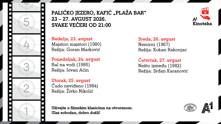 BESPLATNO: PET VEČERI DOMAĆIH FILMSKIH KLASIKA