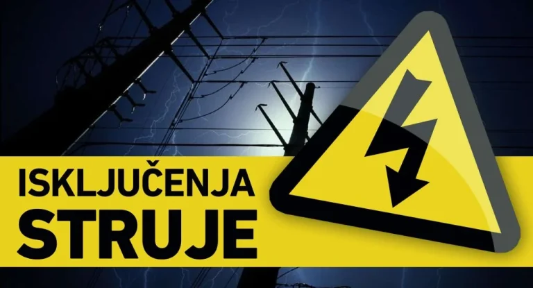 Isključenja struje za PETAK  – 7. avgust