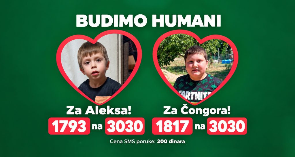 Budimo humani: U nedelju kuvamo za Aleksa i Čongora