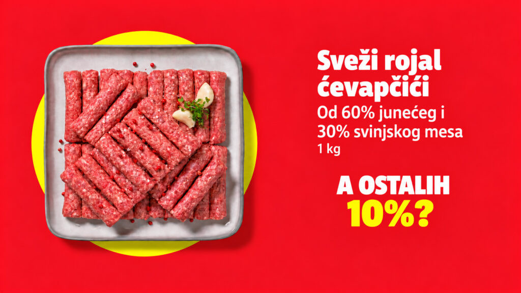 Ćevapčići: 60% junetine, 30% svinjetine — a šta je ostalih 10%?